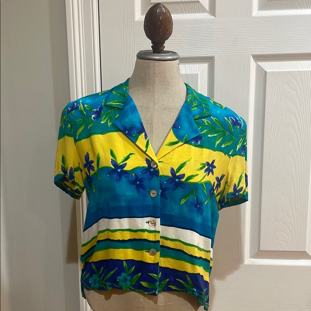 Floral Button-Up Women's Top